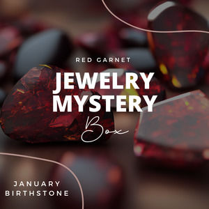 Red Garnet Jewelry Mystery Box- 3 pieces
